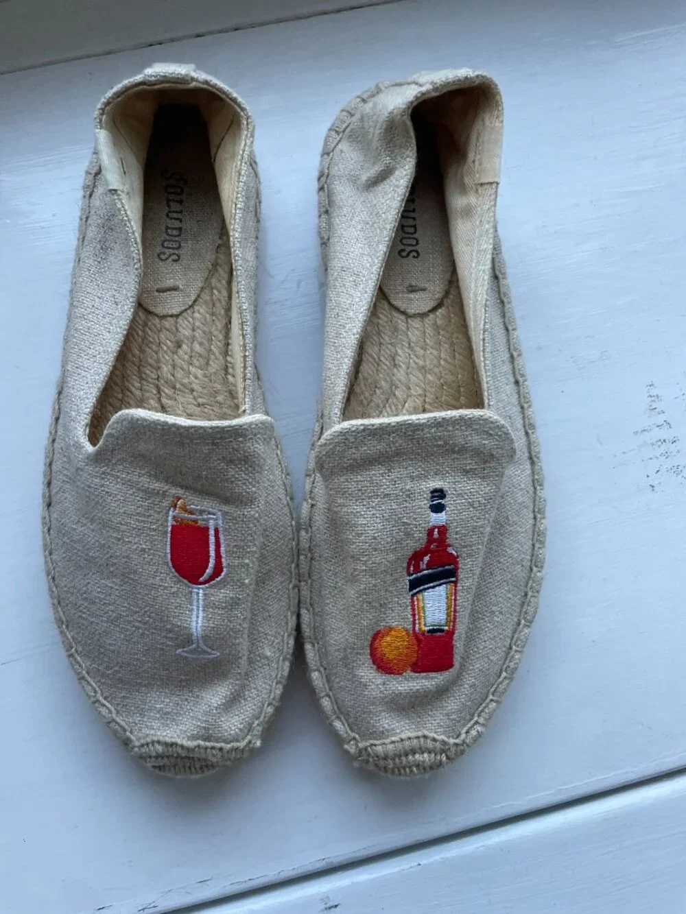 Soludos Aperitif Aperol Spritz Platform Slippers